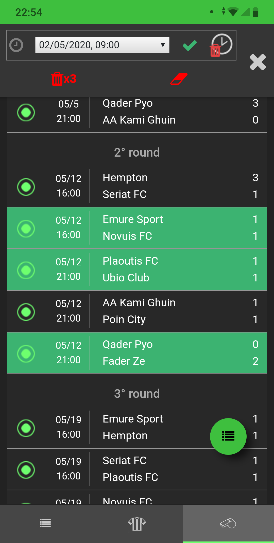 Manage standings and matches Championship & Tournament App